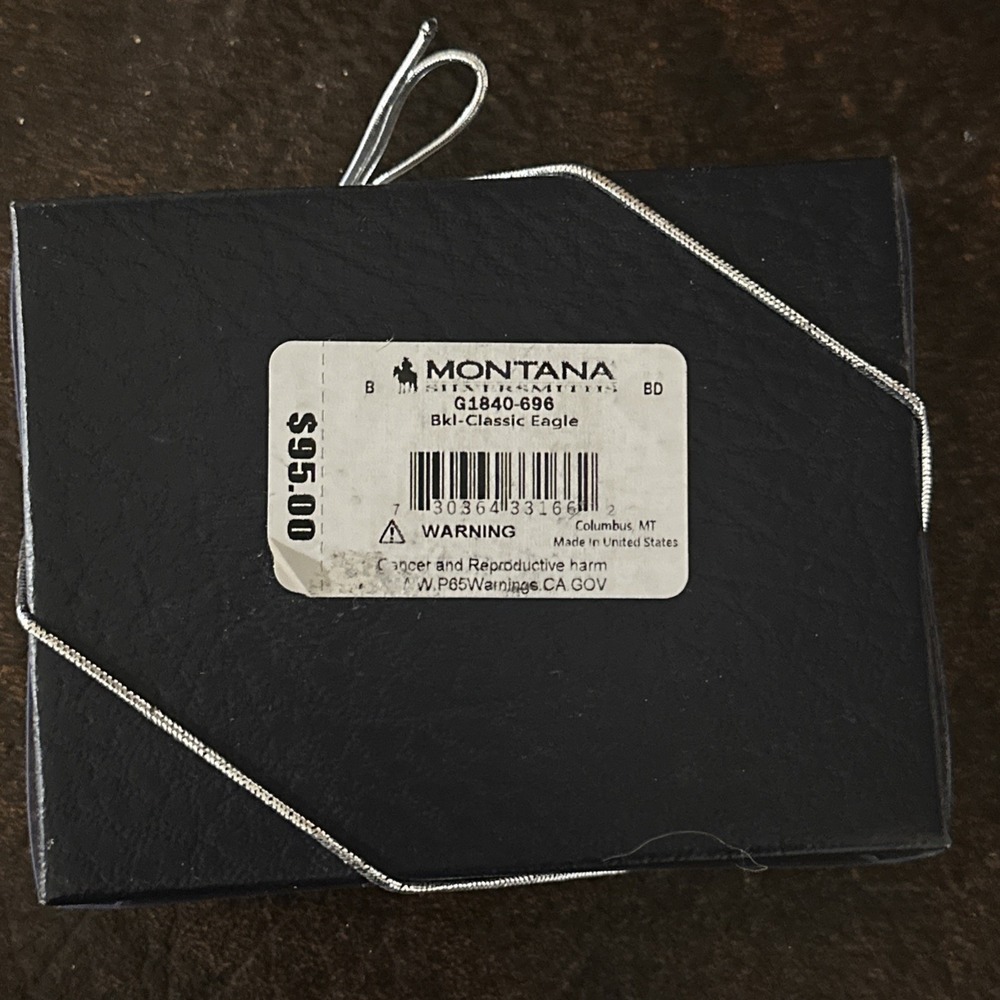 Montana Silversmiths Classic Eagle Belt Buckle - Picture 4 of 4